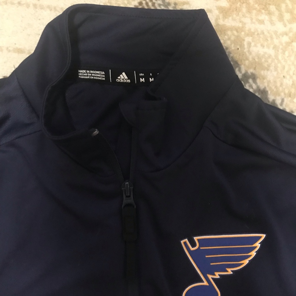 NHL Blues long sleeve 1/4 zip up - Picture 4 of 6